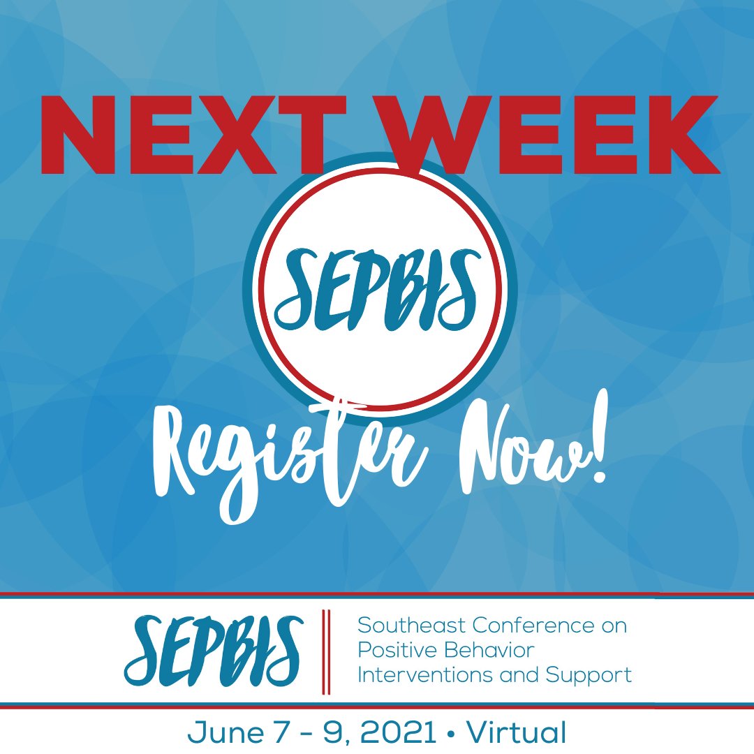 SESchoolClimate's tweet photo. There's only a few days left before #SEPBIS21 begins! Secure your spot and join educators, administrators, counselors and other personnel from around the country at our virtual conference!

Register for #SEPBIS21 now at https://t.co/V1VKueKq8C!

#PBIS #VirtualConference https://t.co/KFVN93WJo3