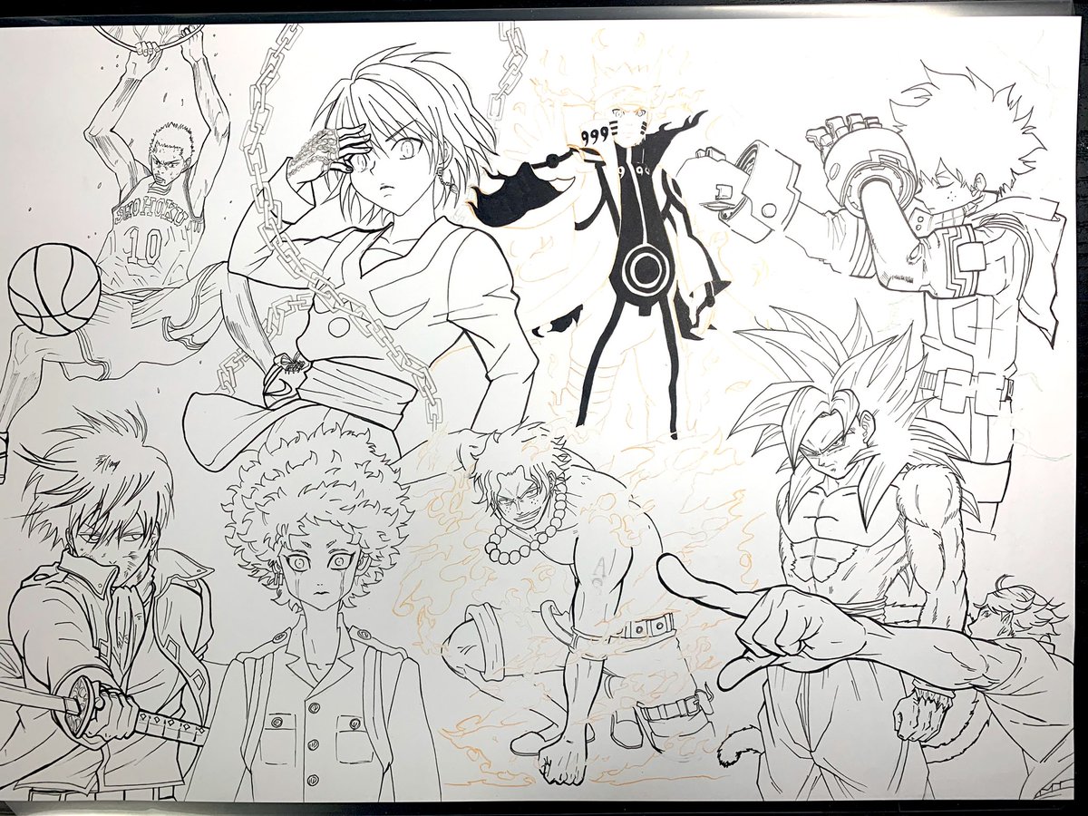 Shigequality Pen 完成致しました リクエスト頂いたキャラを A3用紙に描いたぜ いつもありがとうございます ジャンプキャラ Shigequality Drawing Anime コピック Copic Illustration Art Sketch Manga シゲクオリティ イラスト 模写 絵師 Shigequality Pen 完成致しました リクエスト頂いたキャラを A3用紙に描いたぜ いつもありがとうございます ジャンプキャラ Shigequality Drawing Anime コピック Copic Illustration Art Sketch Manga シゲクオリティ イラスト 模写 絵師