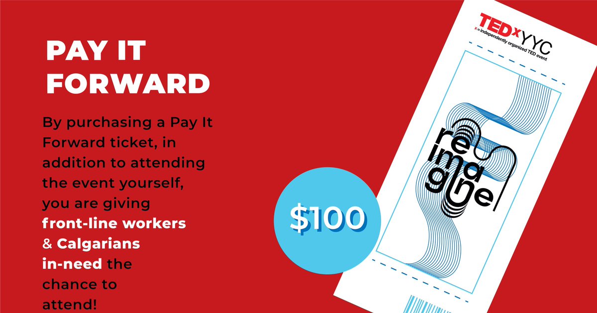 Which ticket is right for you? 

TEDxYYC 2021 will be an event unlike any other, therefore, choosing the right ticket that suits your needs is essential. 

Let's #ReimagineYYC together!
Grab your tickets here: tedxyyc.ca/tickets/