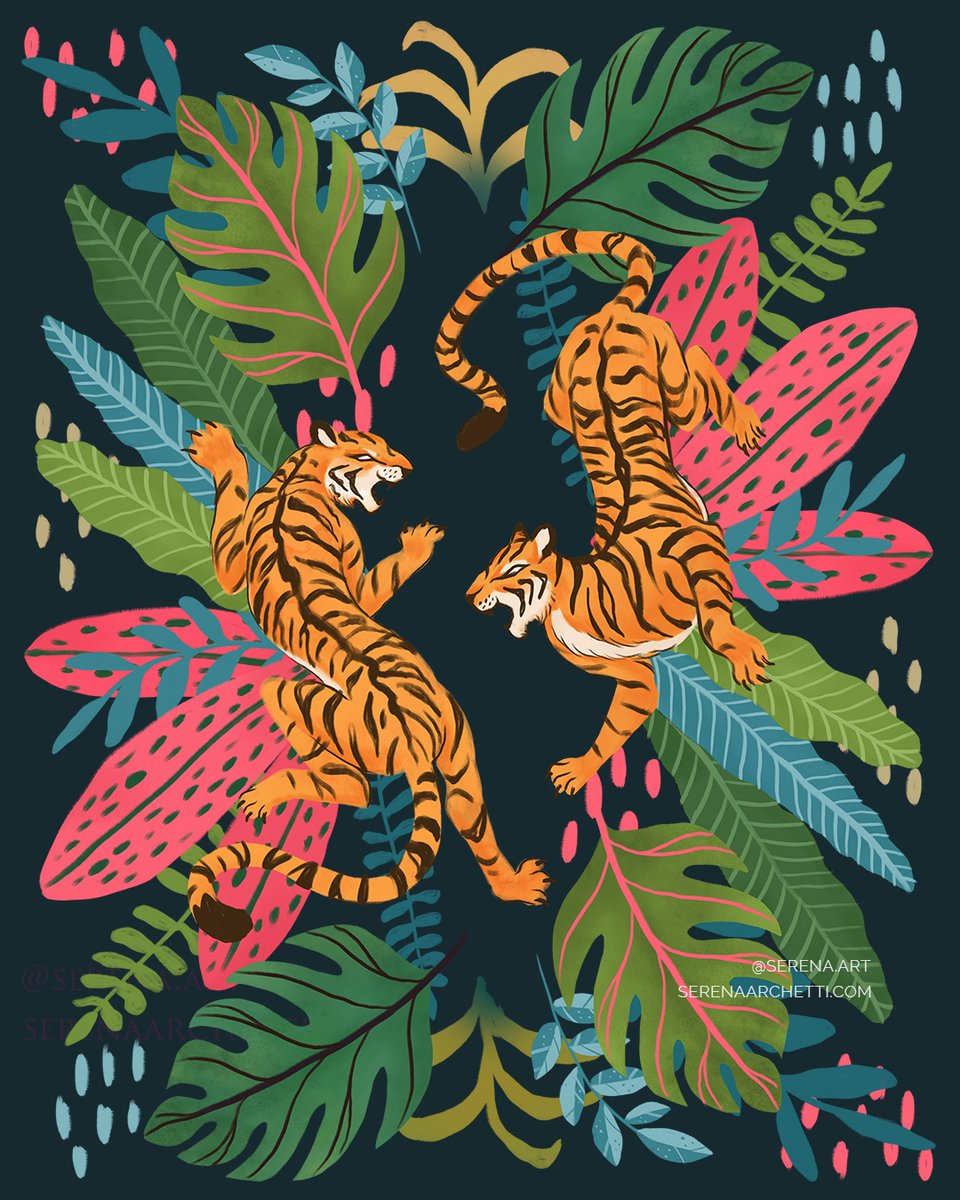 Jungle cats 🐅🌿 

#interiordesign #design #decor #home #instahome #interiorstyling #surfacedesign #pattern #surfacepattern #illustration #textiledesign #patterns #graphicdesign #printandpattern #patternobserver #art #patternlove #surfacepatterndesign #fabricdesign #artlicensing