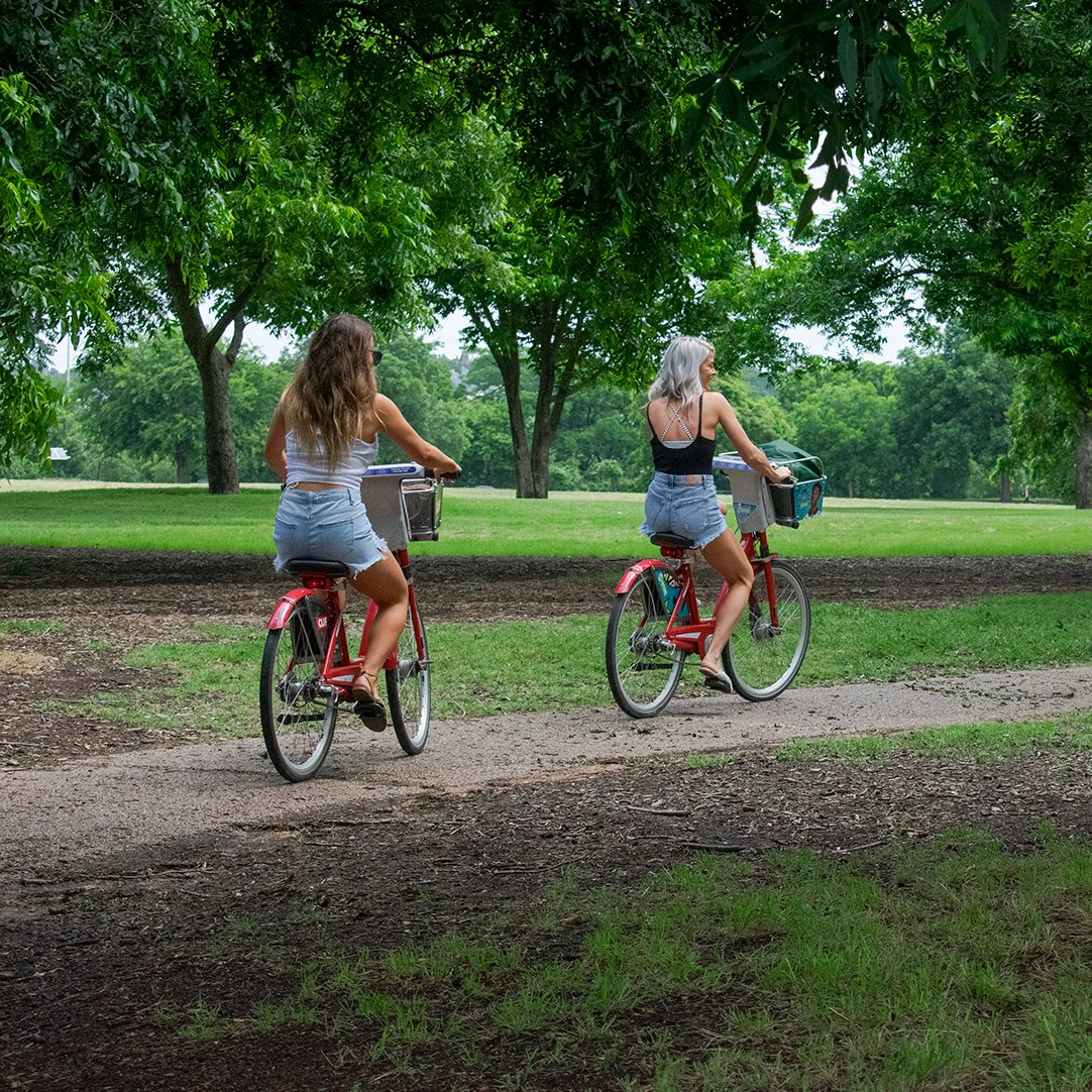 ATXMetroBike's tweet image. It's #worldbicycleday today! In today's busy world, bicycles allow us to #exercise our muscles, use less fossil-fuels, and take in our #environment in a more intimate way. What joy has your #bicycle brought you?

#atx #fun #june #getoutside #bikeshare #metrobike #health #ride