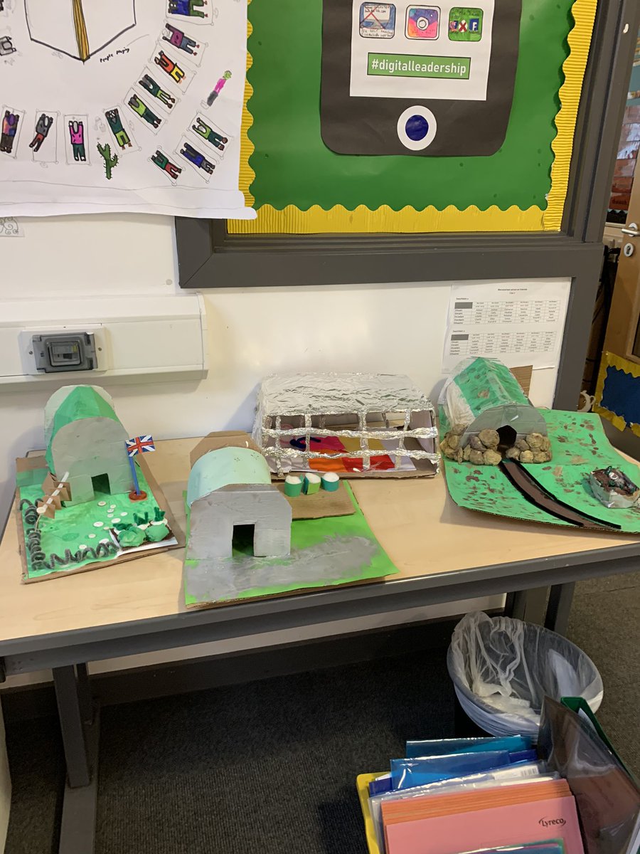 BSGInbhirNis's tweet photo. Chruthaich C6/7 fasgadh Anderson & Morrison airson cuspair an-diugh | P6/7 pupils designed and made Anderson & Morrison shelters today as they learn about #WW2 #theblitz #Gàidhlig #ealan #creativity https://t.co/rBEaOBsjkS