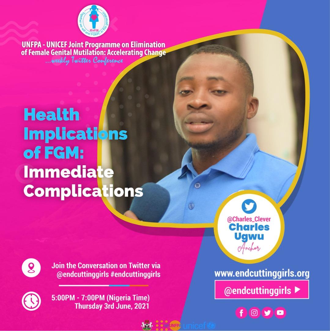 CHARLES_CLEVER's tweet photo. 5. For the above reason, we are dedicating today’s episode of our weekly #Endcuttinggirls conference to understanding and reminiscing on the immediate negative health implications of FGM. https://t.co/WztoxilGFW