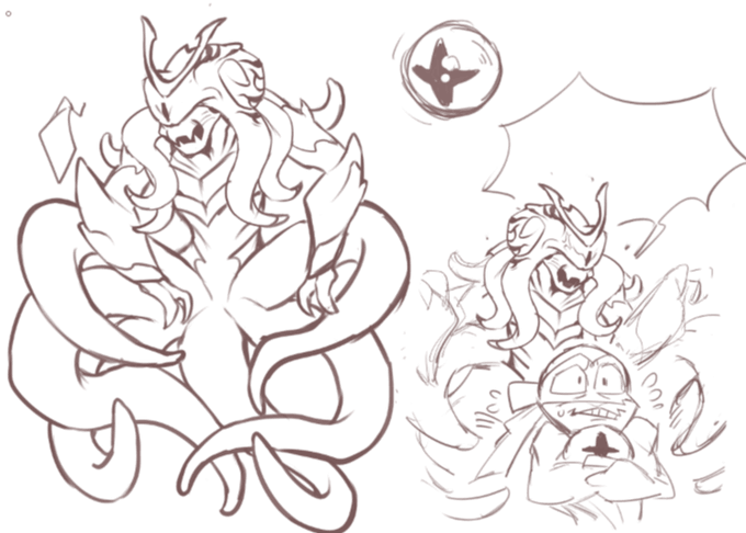 WIP

I'm trying to design an old enemy for my OC, and I want this OC to be more complete👀💦 