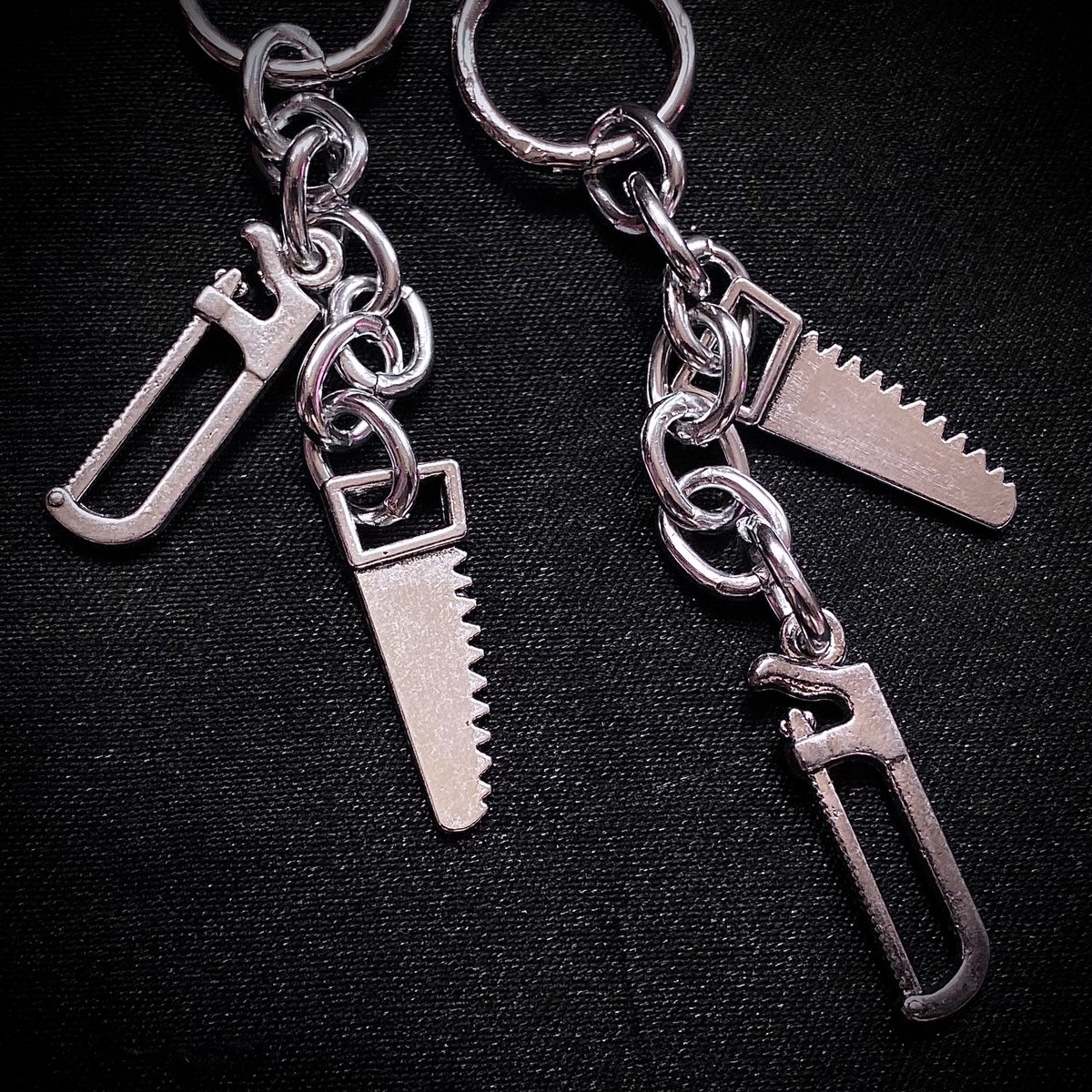 freshfleshtat's tweet image. “SAW IV” earrings available tomorrow🪚
