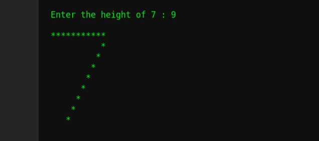 msgeekytaurus's tweet image. Day 59: Daily-Pattern Challenge
#100daysOfCode #WomenWhoCode #womenintech
Build your looping logic with this fun challenge by solving this pattern with your preferable languages👍

Today&apos;s Pattern👇 Digit #7