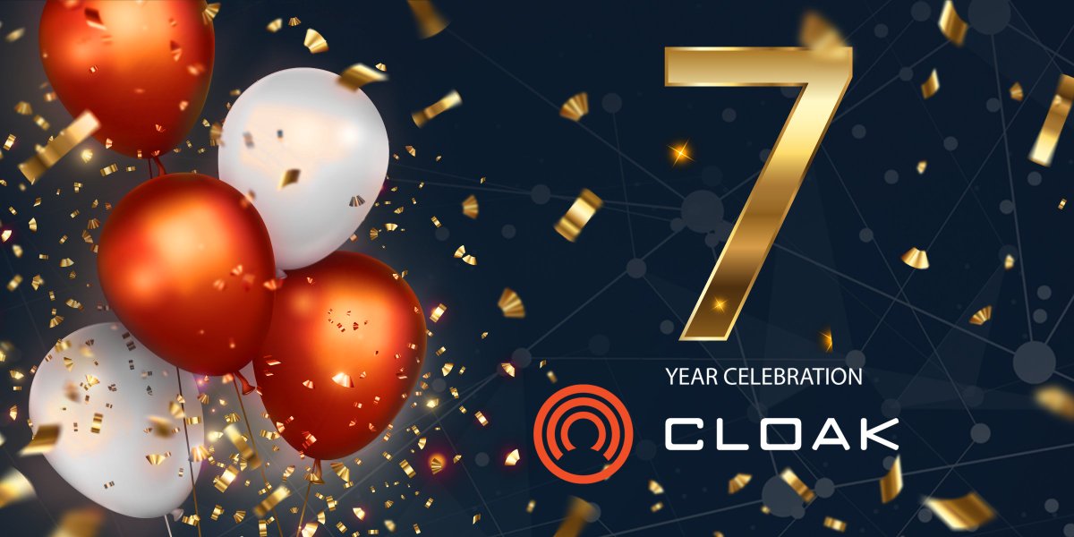 CloakCoin's tweet image. CloakCoin Celebrates the Seventh Anniversary. Exactly 7 years ago, the $CLOAK Genesis Block was mined. 

🌐 True Global Transaction Freedom 🌐

#CloakCoin #Privavy #HappyBirthday #Cryptocurrency #Bitcoin #Blockchain $BTC $ETH