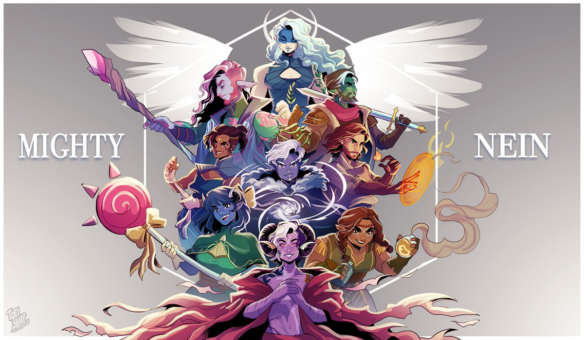 TobyJayArt's tweet photo. And then there were 9

Got a whole lot of feelings about Campaign 2 ending tonight, but what a wonderful ride it's been. <3 Thank you Mighty Nein, you've left the world better than you found it. 

#CriticalRole #CriticalRoleFanart https://t.co/lZXNIGPxh2