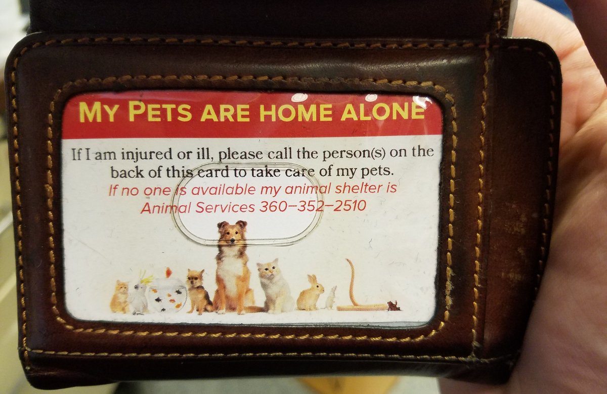 In honor of National Pet Preparedness Month, we're sharing printable pet emergency cards you can place in your wallet. You can download your copy at jointanimalservices.org/.../Pet-Emerge….