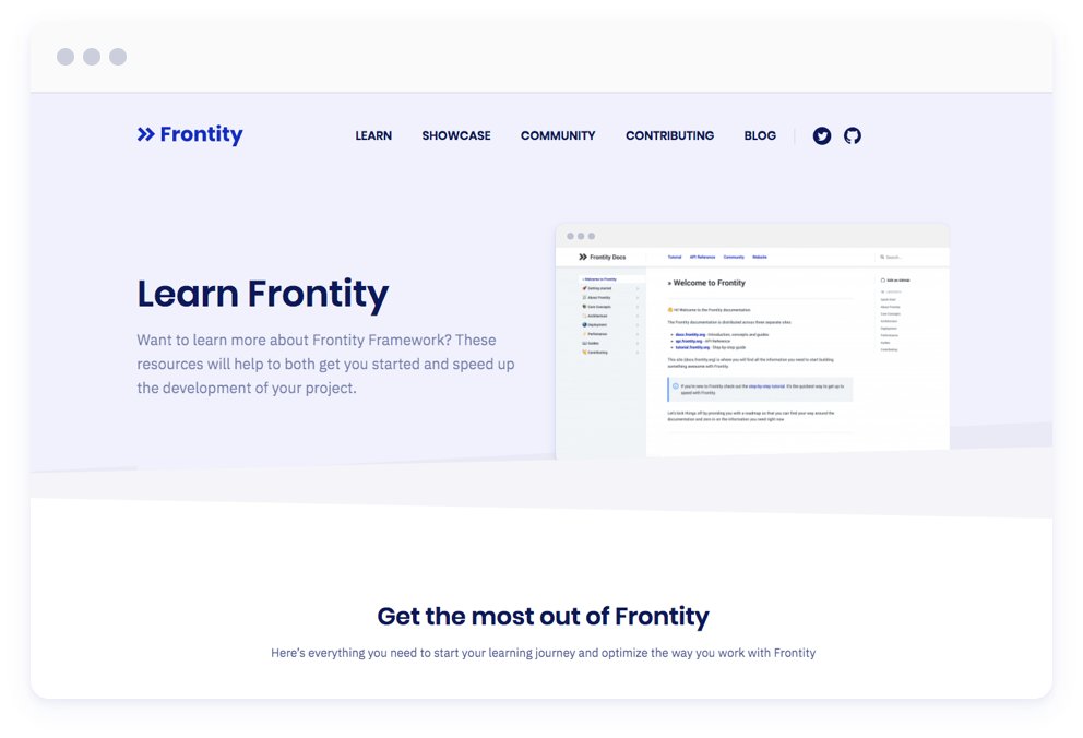 Frontity's tweet image. 🧐 Looking for resources to learn #Frontity?

📚 Meet the new Learn Frontity page: a reference page for you to find documentation, example projects, videos, and other learning resources in one place.

👉 frontity.org/learn/

We hope you find it useful!