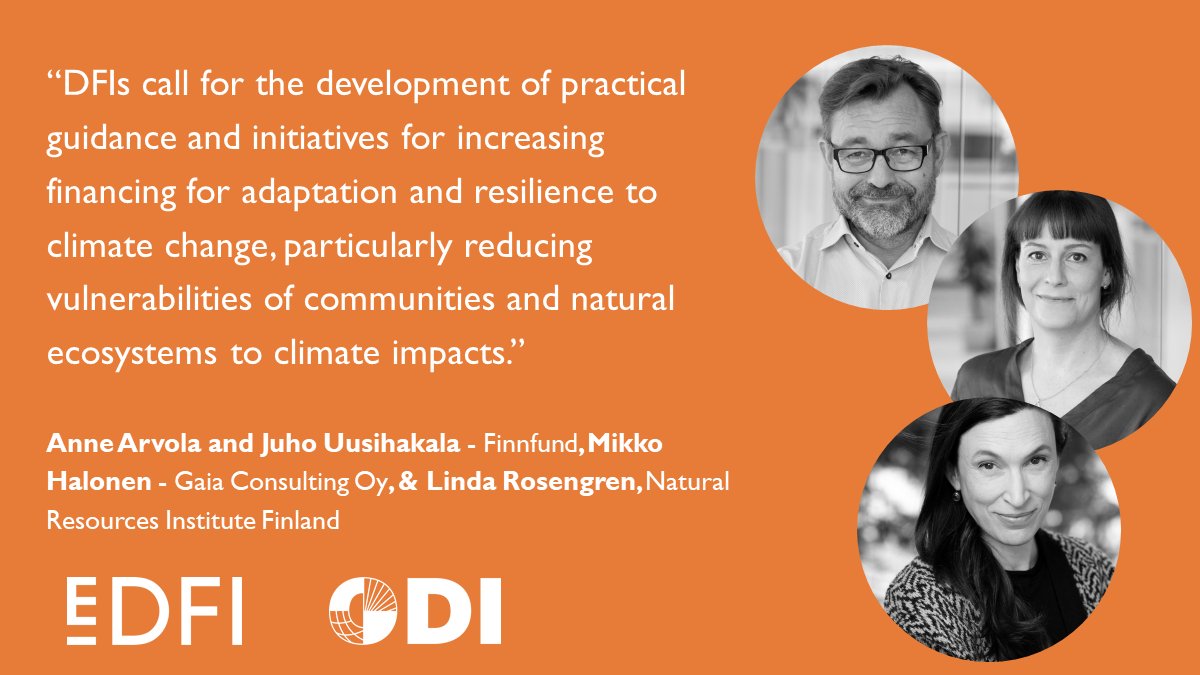 Read <a href="/uusihakala/">Juho Uusihakala</a>, <a href="/GaiaCons/">Gaia Consulting</a> and others' essay on climate adaptation. You'll learn more about <a href="/Finnfund/">Finnfund</a>'s approach to capture both dimensions of #climateadaptation in its investment process. 

cdn.odi.org/media/document…

#EDFInetwork #impactinvesting