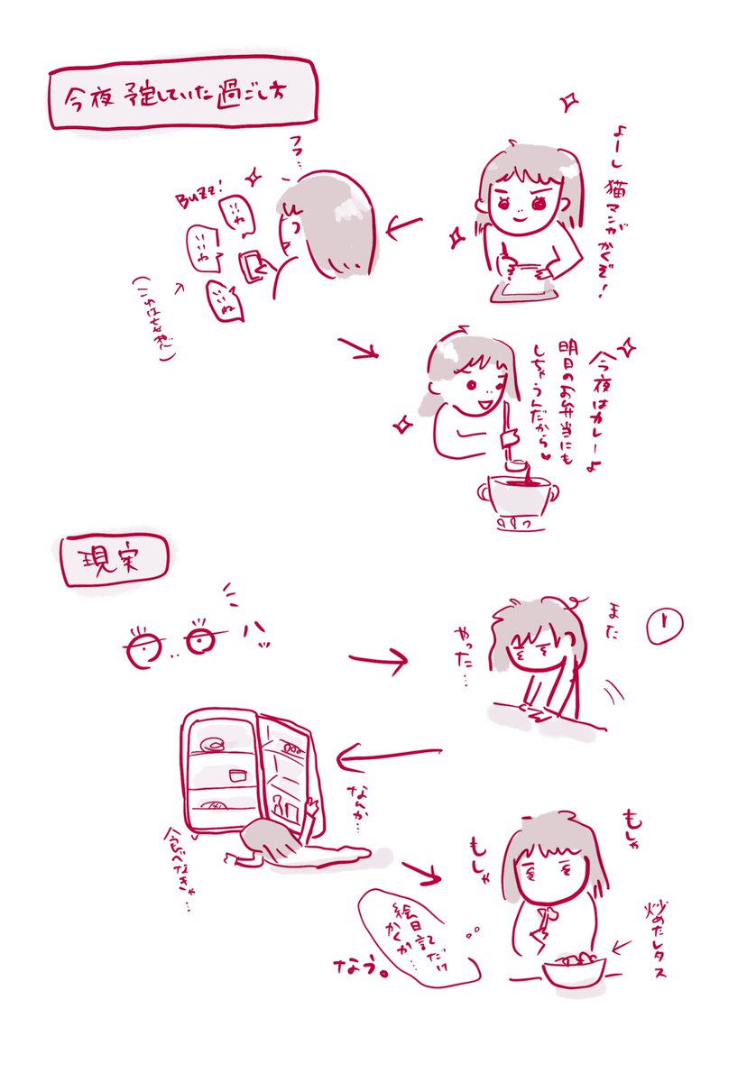 こういう時は自分を責めない。
きっと疲れていたし低気圧のせい。

#なつこの絵日記 