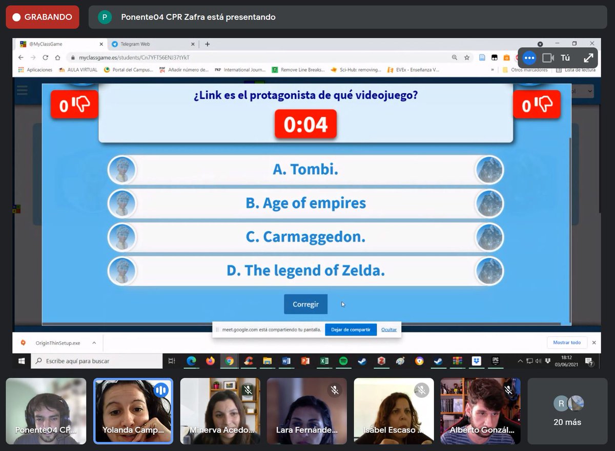 Direbollosa's tweet image. ¿Qué tal van esas batallas? Gracias a @MyClassGame podemos #Gamificar y hacer más divertido cualquier aprendizaje. #OASISCPRZAFRA @CPR_Zafra @Albertogofe @Jeacbo