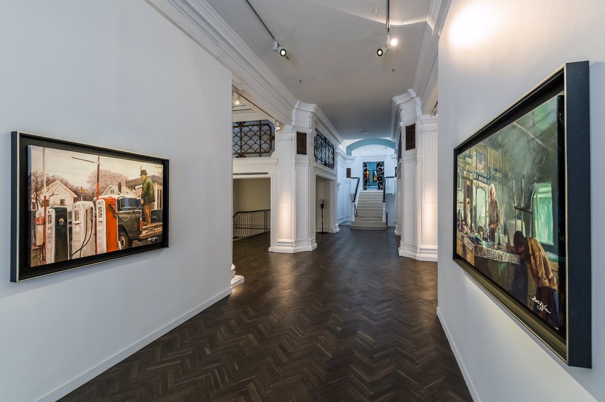 Discover now at 144-146 New Bond Street | #BobDylan: 60 Years of Creating 💥Learn more about our world-exclusive display of new paintings by Dylan: halcyongallery.com/news/bob-dylan… #halcyongallery #bobdylanart #contemporaryart #painting #londongallery