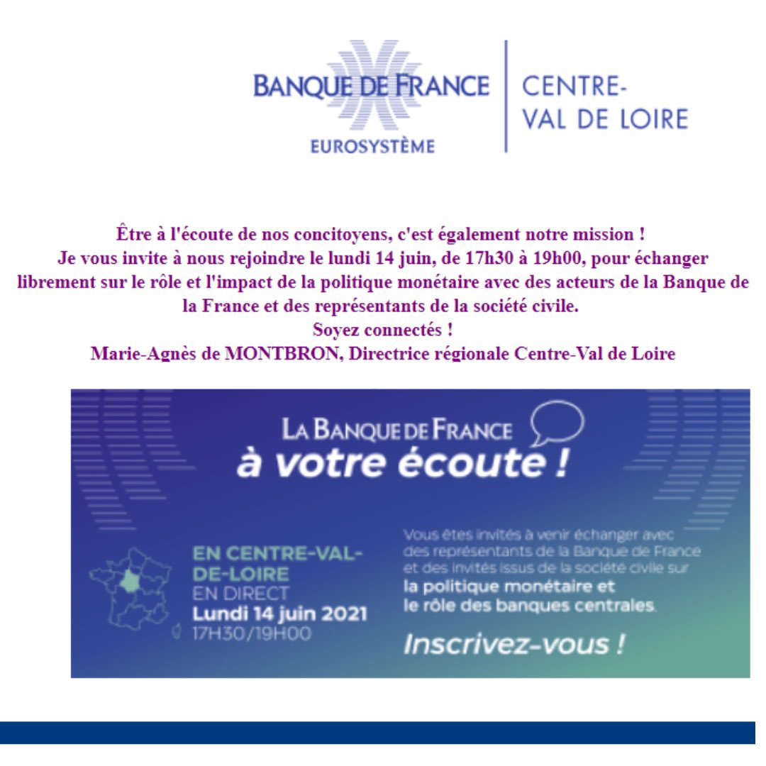 CPME18's tweet photo. La Banque de France Centre Val de Loire vous invite ! 
Ouvert à tous , pour s’inscrire : https://t.co/fuXUQkSzsb
#webinaire #cpme #banquedefrance https://t.co/0cnhqTQJEu