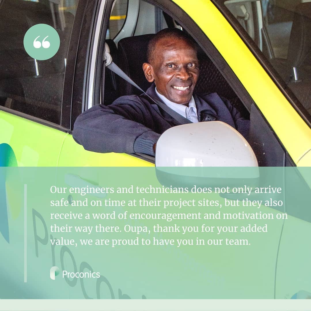 proconics's tweet photo. We take the time to say thanks to Bra Oupa! give him a friendly wave &amp; see who smiles more 😁 Our drivers are the unsung heroes that make life as we know it possible - committed to the timely delivery of our parcels! Thank you! #Proconics #driverappreciation #driversafety #honor https://t.co/ti1I3nMlgb