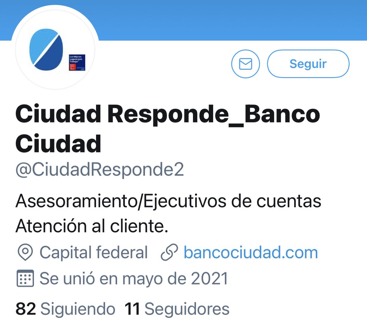 mdilenarda's tweet photo. CUIDADO CON ESTA CUENTA ! Repórtenla.
Hacen estafas virtuales haciéndose pasar por @BancoCiudad 👇🏻 https://t.co/lz6zsKPYHX