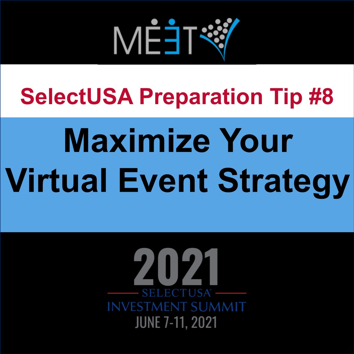 Differentiate yourself and be ‘seen’ with prepared questions to build your intelligence and insights. One of many ways to prepare for #SelectUSASummit. For more tips, visit: meetroi.com/ready-for-sele…
