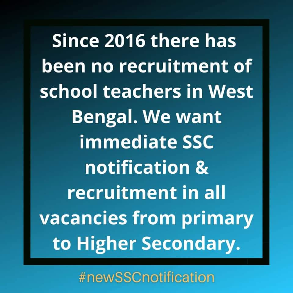#newSSCnotification2016 সালের আর নোটিফিকেশন নেই।প্রায় ৫ লাখ বি.এড/এম.এড শিক্ষার্থী নতুন SSC পরীক্ষার জন্য অপেক্ষারত। নতুন নোটিফিকেশন জারি করুন।
#newSSCnotifiction
<a href="/basu_bratya/">Bratya Basu</a> 
<a href="/MamataOfficial/">Mamata Banerjee</a>