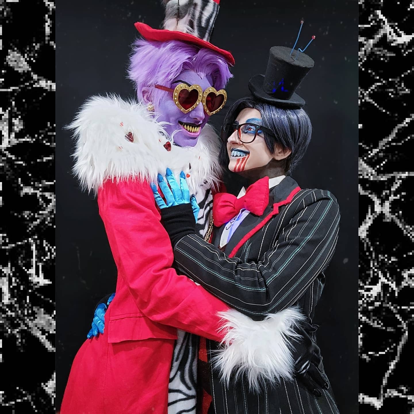 on X: 💜 Valentino 💜: Me 💙 Vox 💙: @gia_tweeets @VivziePop @HazbinHotel  Full post here:  #Viviziepop #HazbinHotel #Cosplay  #HazbinHotelCosplay #HazbinHotelValentino #HazbinhotelVox #Valentino  #ValentinoCosplay #Vox #VoxCosplay