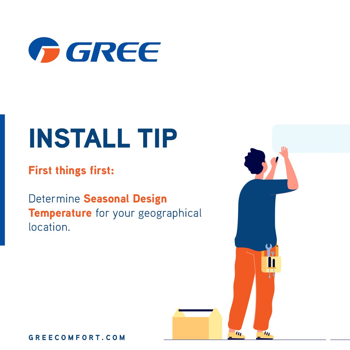 greecomfortac's tweet image. #InstallTips ✨

First things first:

Determine Seasonal Design Temperature for your geographical location. 

🔗 Greetraining.com 
.
.
.
.
.
.
.
. 
#gree #gogree #greecomfort #worldwide #airconditioning #heating #cooling #airconditioner #ac #comfort #home #ductless #d...