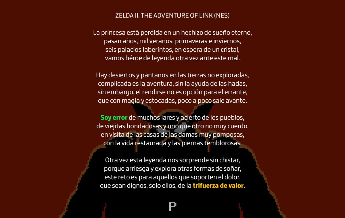 Wonchis's tweet photo. Zelda II. The Adventure of Link (NES)
https://t.co/0XikiItsQ3 https://t.co/OX0A4VKIt9