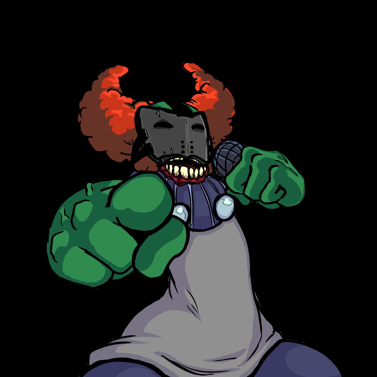 ArtsKojo's tweet photo. Did a quick FanArt for Phase 1 [Tricky Mod- Improbable Outset ] 🤡😈💯
#fridaynightfunkin #fnf #fridaynightfunkinmod #madnesscombat #trickytheclown #madnesssong #Chaotic #improbableOutset #trickyfnf #trickymod #trickyphase3 https://t.co/3SWY9HdYCp