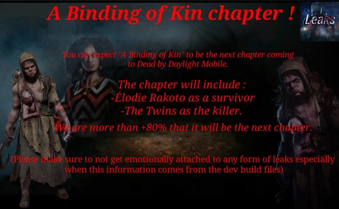 DBDLeaks Mobile on Twitter "(IMPORTANT) You can expect "A Binding of