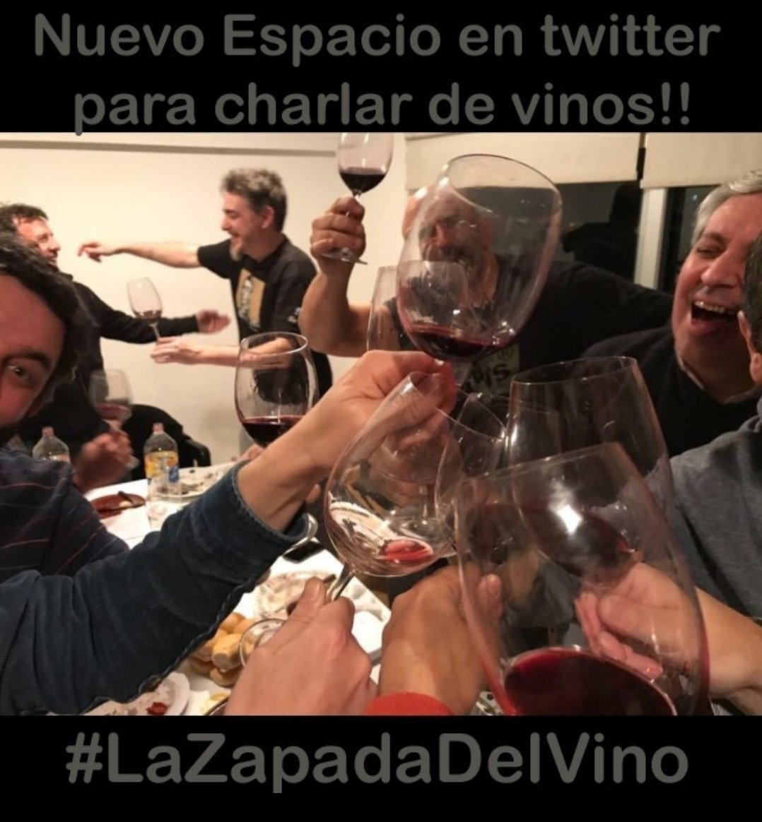 Viernes 22hs
Nos encontramos en un espacio de twitter para charlar de vinos!
#LaZapadaDelVino 
Único requisito "pasión y respeto" por la más noble de todas las bebidas!!