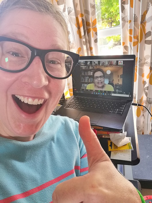 LJMUResearch's tweet image. Bit of tech trouble, now sorted.  Just hanging with Jackie Kay at work. 😲👏 Thank you @JMUEnglish @fptolan @KayConference @Tasha_Alden