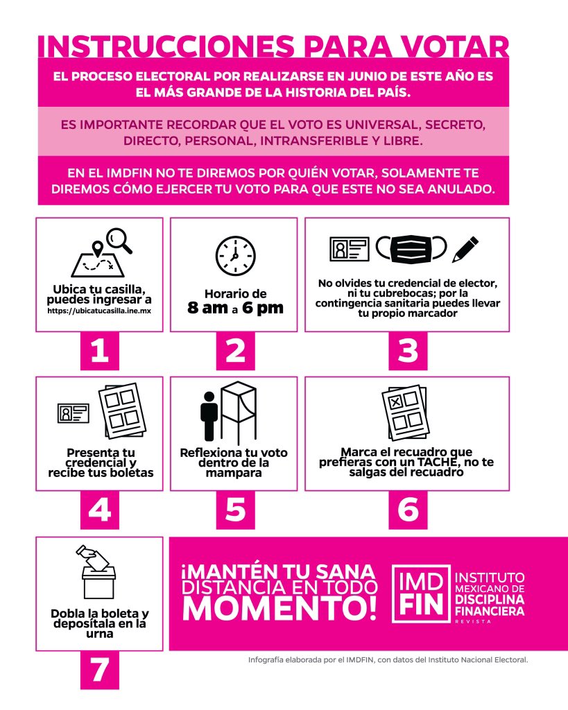 Ya comenzó la veda electoral. 

No olvides ir a votar el 6 de junio. Te damos unas recomendaciones para hacerlo.