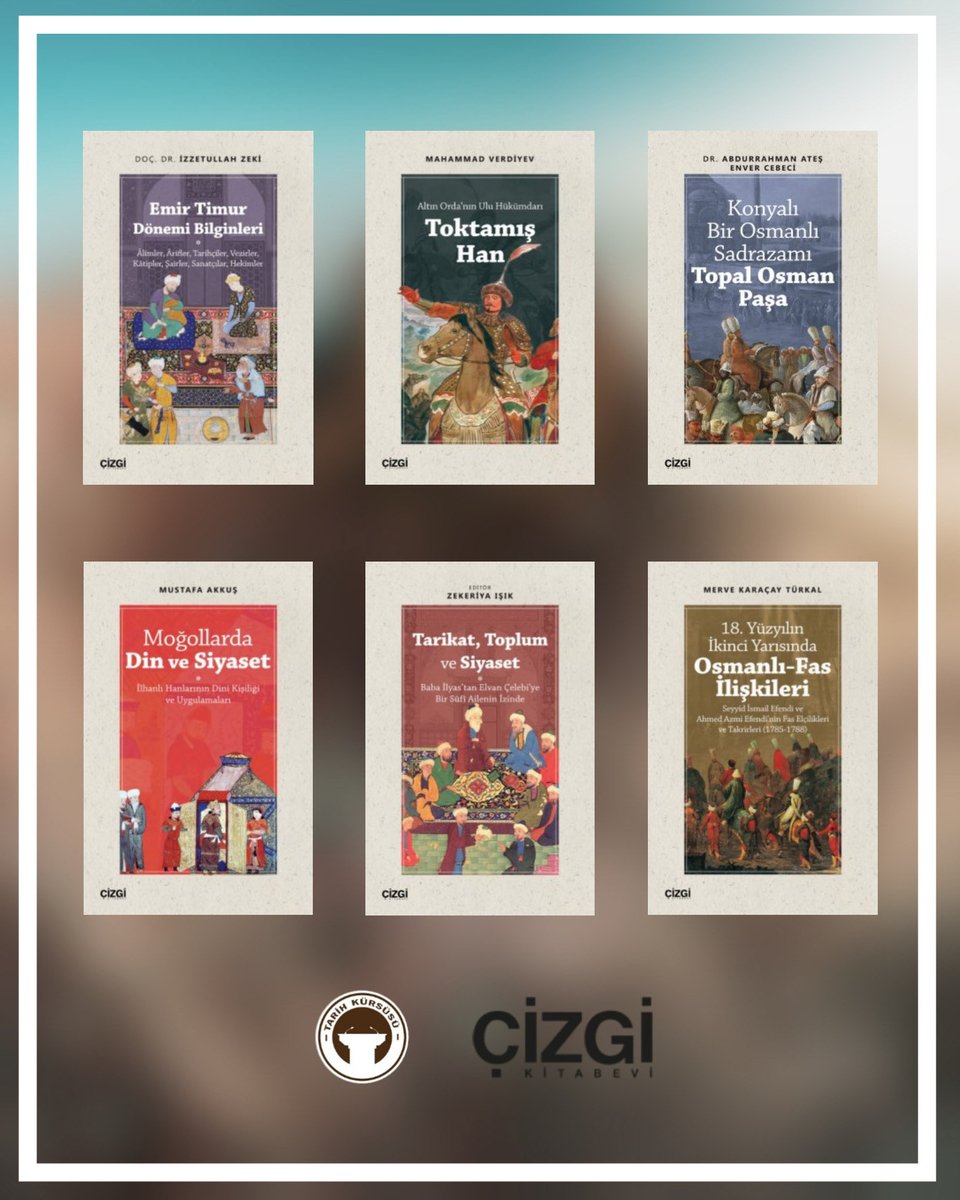 📚 Kitap Çekilişi |

Bu tweeti RT edip, <a href="/tarihkursusu/">Tarih Kürsüsü</a> ve <a href="/cizgikitabevi/">Çizgi Kitabevi</a> hesaplarını takip eden 3 takipçimize;

Görselde yer alan, 6 kitaplık "Tarih" setini hediye ediyoruz.

Kazananlar, 7 Haziran'da açıklanacaktır.