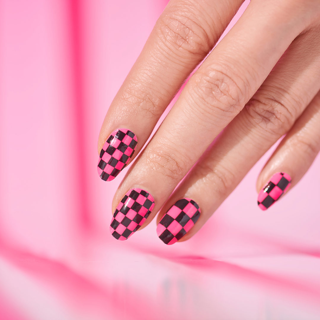 checkered jellies | Gallery posted by Nails by Ana | Lemon8
