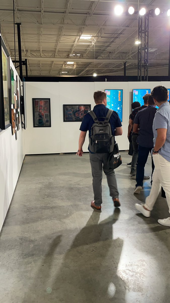 0xtimothylie's tweet photo. Two of @jivdontexist physical art pieces at @TheBitcoinConf https://t.co/mob82WmzMW