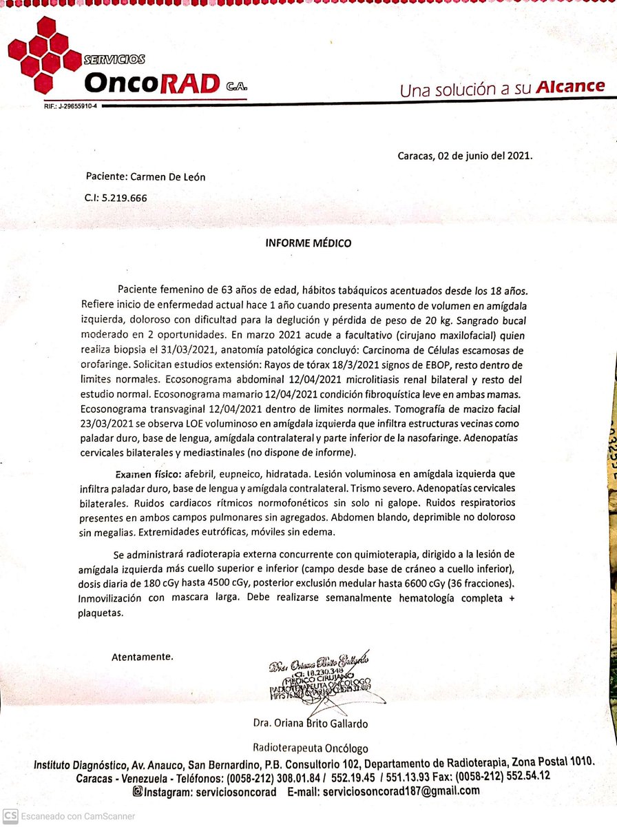 ElyRbk's tweet photo. #URGENTE ¡Ayudemos a Raquel! 
Raquel fue diagnosticada con #Cancer Escamoso de amígdala estadío III, y por eso ha perdido 20kg de peso, no puede comer ya que no puede abrir la boca ni masticar por la ubicación y gravedad de su tumor. @Farmarato @holareserve https://t.co/G0h2X03SFE
