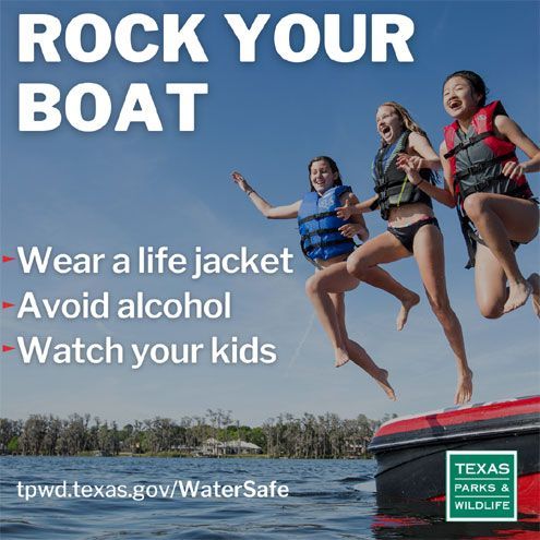 NASBLA's tweet photo. With fatalities on Texas waterways up 40% in the first quarter of 2021, boaters are being urged to take boater education before heading to the water. @TPWDnews is launching a “Rock Your Boat” campaign urging boater education to reduce fatalities. More: https://t.co/U1o5EUJDMU https://t.co/Vi1rl8SXqJ