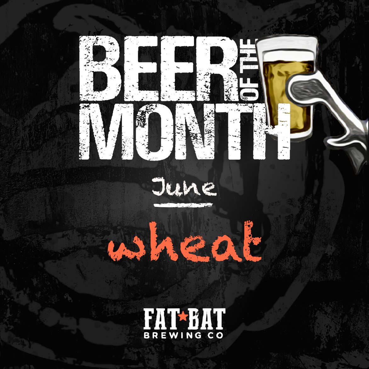 🍺 BEER OF THE MONTH🍺 
June: wheat beers

Wit, Weisse, Weizen &amp; Blonde are some types of beers that are classified as "wheat beers." The much anticipated Dingbat blonde ale will be tapped followed by Gridiron Gold. Though June is technically "sours" month, we had to push it back