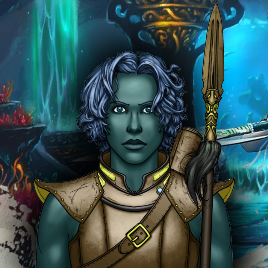 TheWorldspinner's tweet photo. "Nephy the Ranger Sea Elf on a quest across the sea to discover the world and her true self!"

Made by Galtea, with Worldspinner’s Portrait Workshop: https://t.co/eRlXNAniX3

#dnd #dnd5e #rpg #CharacterPortrait #Worldspinner #PortraitWorkshop https://t.co/LSCkGJPX15