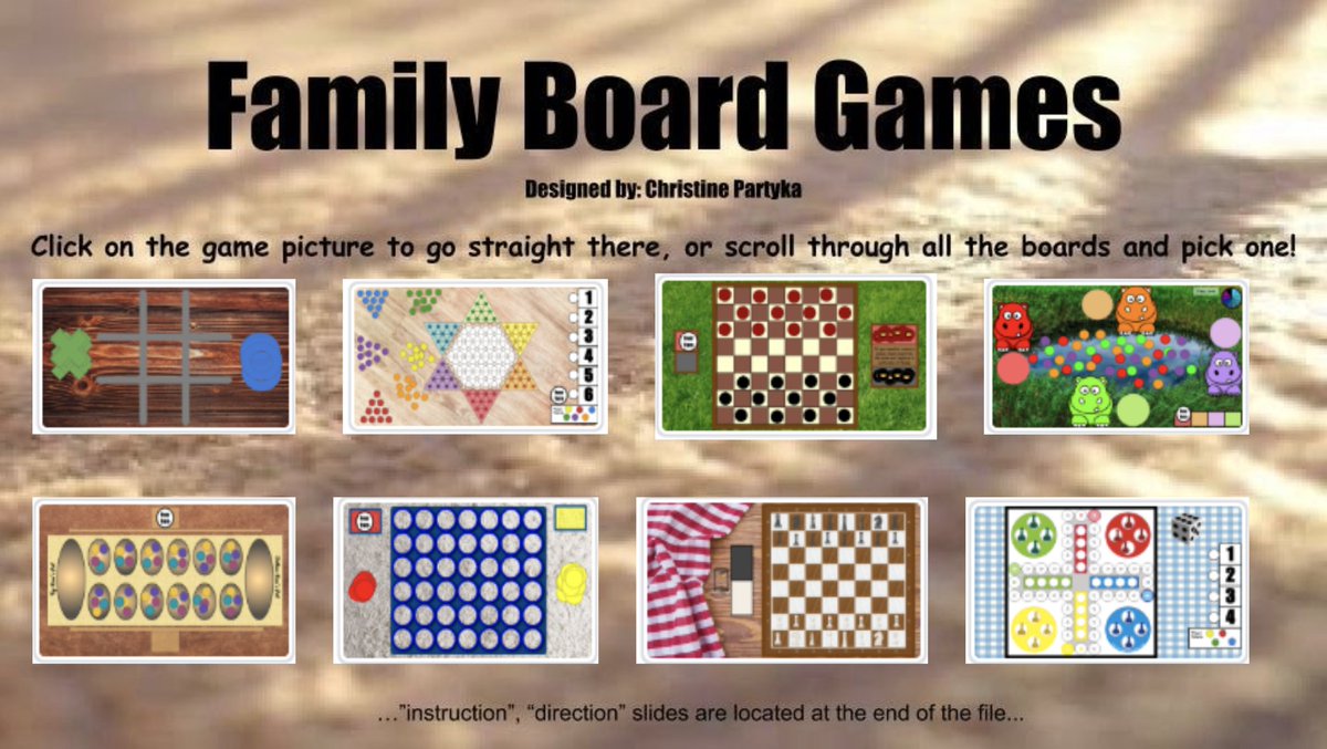 HardarsonRosa's tweet image. Christine Partyka and her digital board games made my last week of teaching fun for all! Perfect for any classroom participants that are crawling across the finish line of this year! #Teacherpayteacher #distencelearning #cuiedtech
