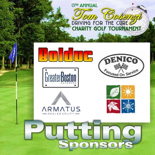 Thank you to our newest Putting Sponsors:
⛳️ Bolduc Mechanical Services Inc.
⛳️ Greater Boston Autoware
⛳ Armatus Dealer Uplift, LLC.
⛳️ Denico, Inc.
⛳️ McCormick Allum Co. Inc. 
Your support means so much!