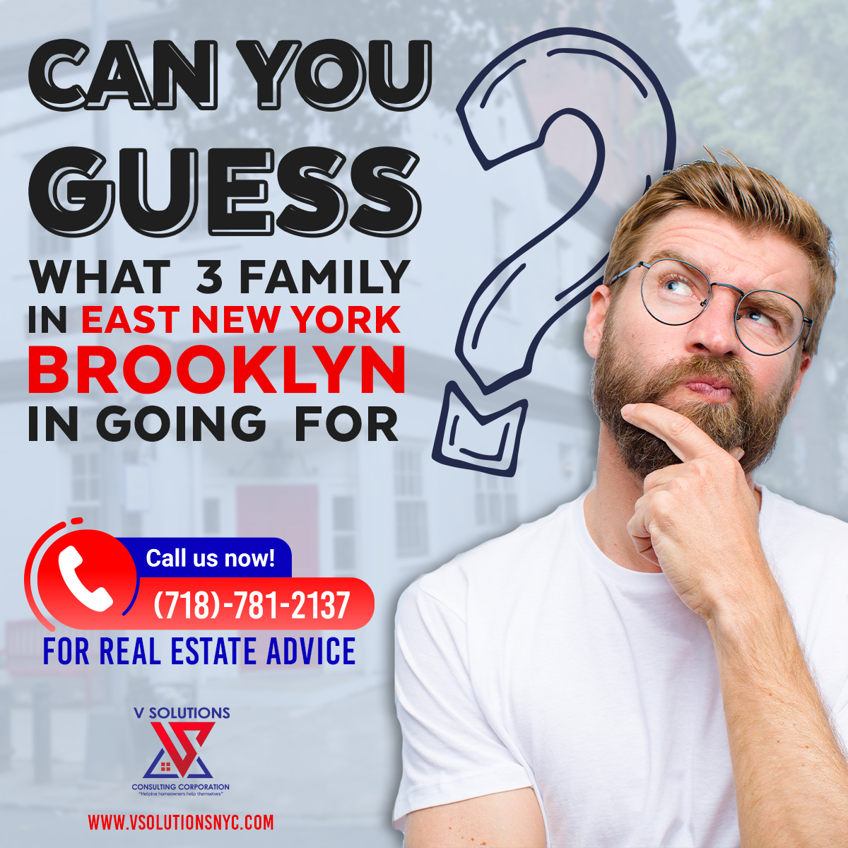 vernonsolutions's tweet image. Can you guess what 3 family in East New York Brooklyn in going  for? 

If you need real estate advice
Call us now +1 718-781-2137 📱 🤙 or  email 📧vernon@vsolutionny.com

To learn more visit vsolutionsnyc.com 🌐

#VSolutionsNYC #VSolutions #ForeclosureSolutions