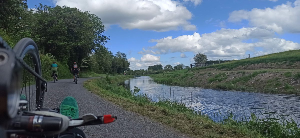 Another section of @royal_canal  done! Just 70km to go... 👍#WorldBicycleDay ...or in more inclusive language #worldcyclingday  🚴♿
@GreenwaysIRL
