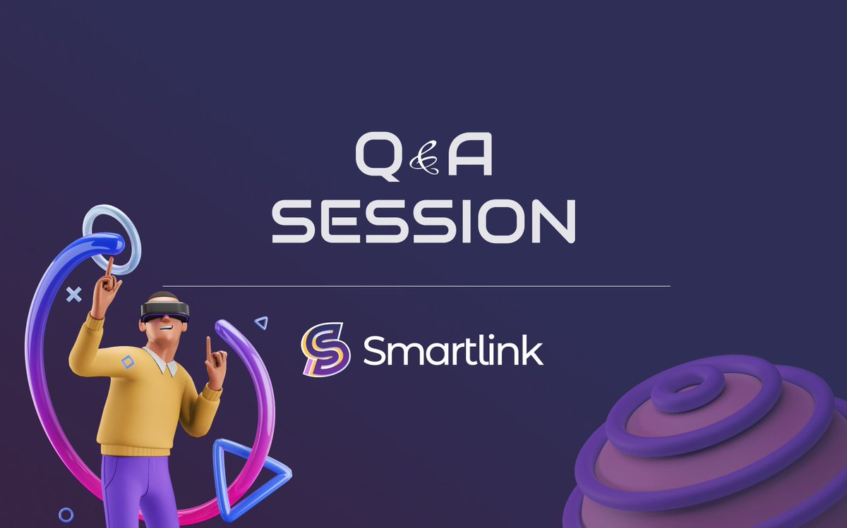 🔥We’re ready for our first Q&A session.🔥 📌Here are the rules: ✅ Share your questions in the Telegram community. ✅ The window to submit questions: 12:00 GMT to 12:10 GMT, June 4. ✅ Smartlink team will answer (8-10 questions) through a Medium post. #SMAK #SMAK2021