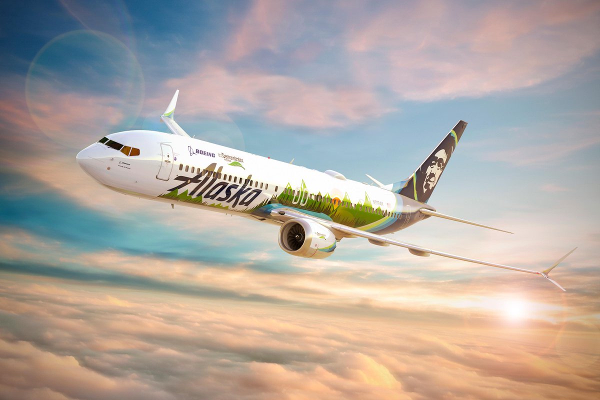 Boeing's tweet photo. Happy almost #WorldEnvironmentDay! There's no better time to announce the next #ecoDemonstrator, this time in partnership with @AlaskaAir. Together we will test new ways to make air travel safer and more sustainable. 🌏

Learn more: https://t.co/HKFqjzDhjn https://t.co/PdM88icmu6