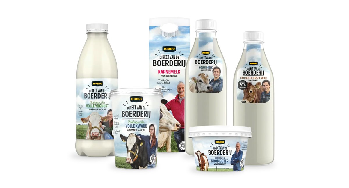 Nieuwe zuivellijn ‘Direct van de Boerderij’: herkomst, kwaliteit en duurzaamheid staan centraal. Vanaf deze week sieren boer Kees, boer Ernst en boerin Jacoline de verpakkingen van zes ambachtelijke producten. #lokaleproducten Lees meer op:  bitly.ws/dNyc