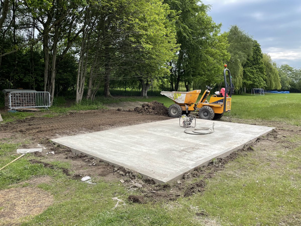 A big shout out to the guys from <a href="/MoortownGroup/">MoortownConstruction</a> who have been working with <a href="/tilbury_douglas/">Tilbury Douglas</a> to provide two concrete bases for <a href="/lordderamores/">Lord Deramore's</a> The bases will be used for the school’s new greenhouse and shed, helping them improve their external space for children to play and learn