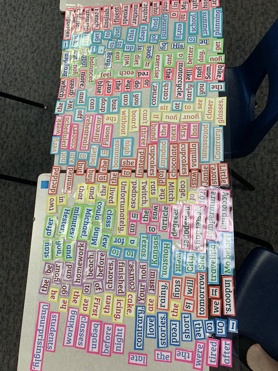 LisaSearlsLSWHS's tweet photo. 34 sentence strips and a group of high school juniors that WANT to practice comma usage?!? Priceless!! #TitanFamily #TitanProud https://t.co/FLF97DZpQ5