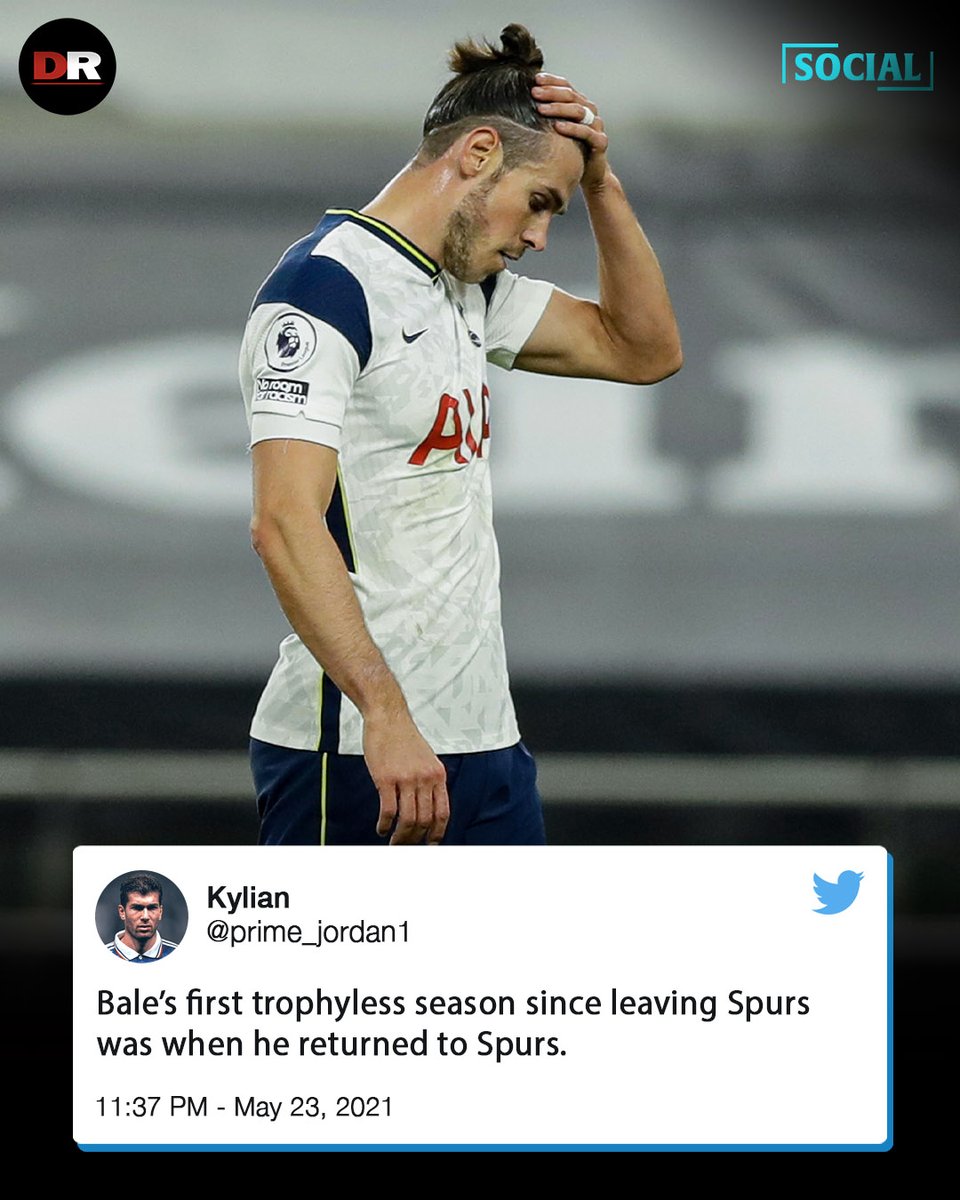 RT @ItsDonRobbie: Gareth Bale won a trophy every season from 2013/14 to 2019/20. 

And then he returned to Spurs... https://t.co/VYkglVnNkH
