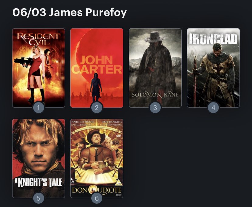 Hoy cumple años el actor James Purefoy (57) Happy birthday ! Aquí mi Ranking: 
