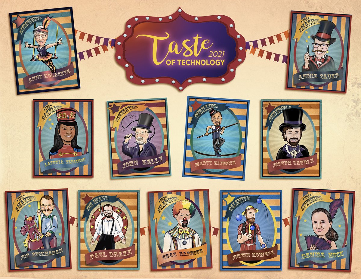 OITatND's tweet image. #TasteofTechnology is less than a week away &amp;amp; you won&apos;t want to miss it! 🎉These OIT Circus Performers are excited to teach you about the latest tech trends, new features in common apps, &amp;amp; tricks to help you stay productive. Learn more &amp;amp; register here: ow.ly/FHk850F2jXR